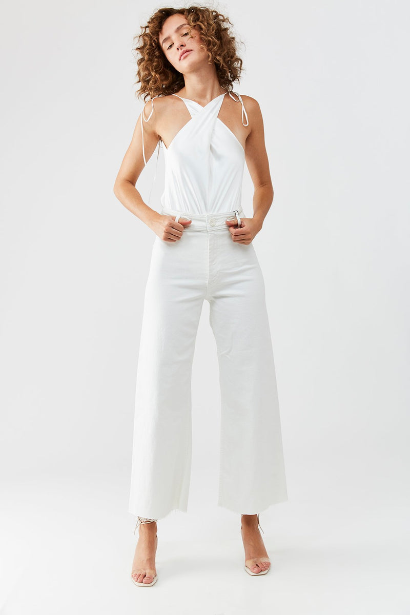 Werther Silk Bodysuit - White
