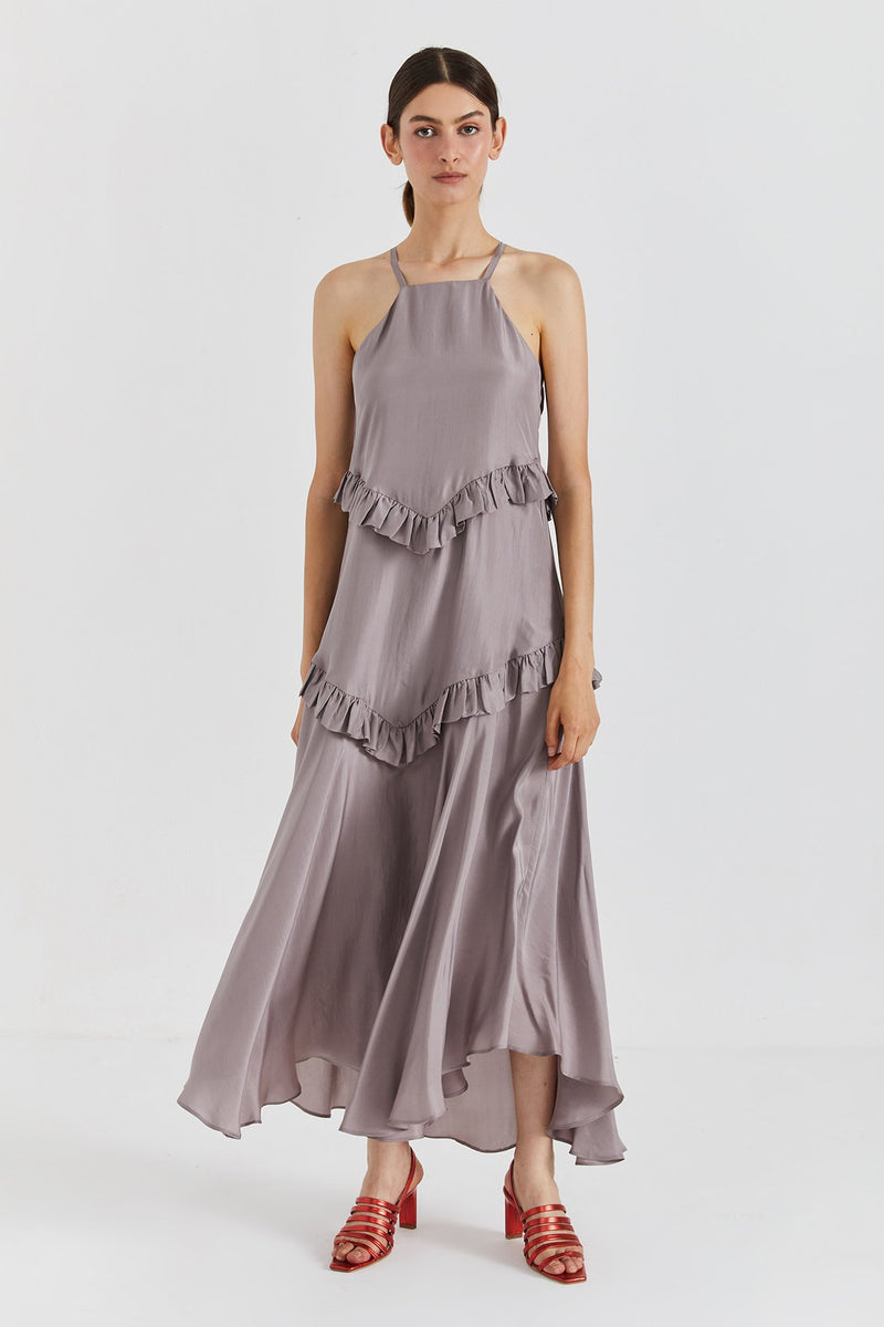 Simonne Silk Dress - Lilac