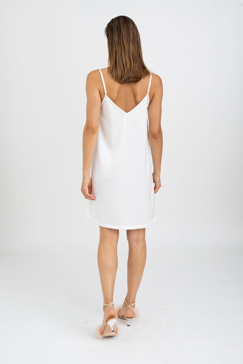 Fiore Slip Dress - White