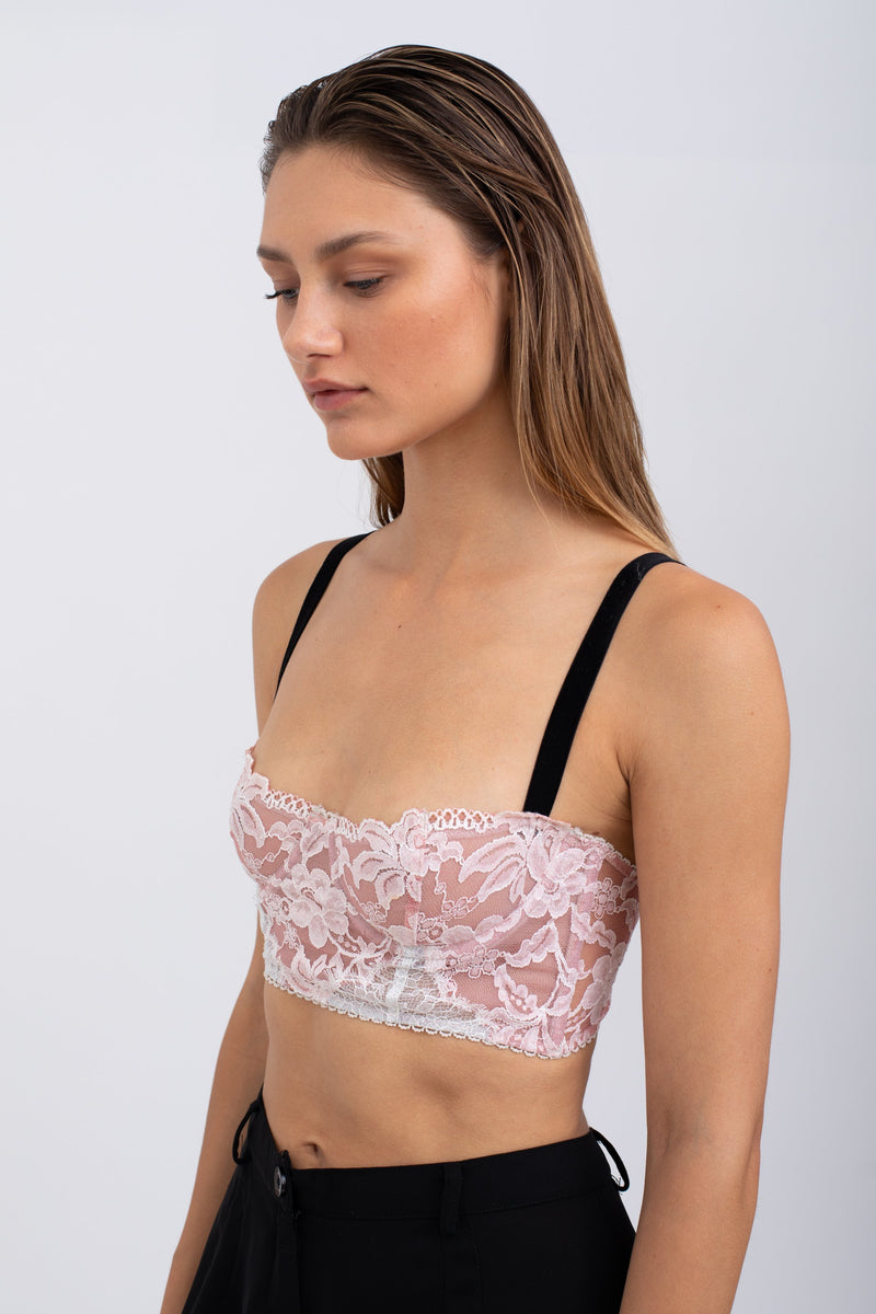 Don Lace Corset - Pink
