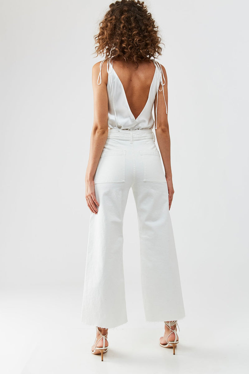 Werther Silk Bodysuit - White