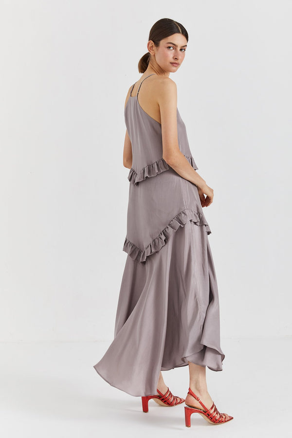 Simonne Silk Dress - Lilac